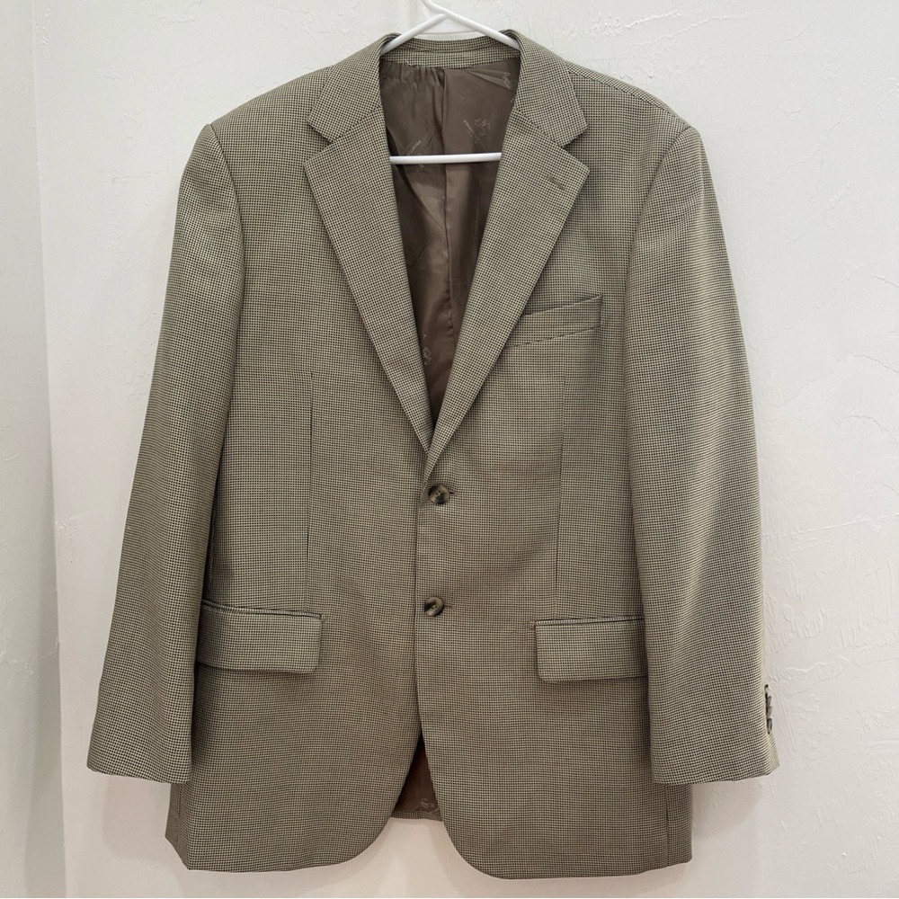 Paolo Vista Super 100s Wool Milano Men’s Coat  Jacket Italy  Brown‎ XXL Blazer